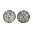 Шикарная монета Нидерланды 1 гульден 1846 год Виллем II - Серебро -  В коллекцию Много лотов с рубля Лот 5