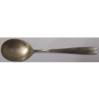 Серебрённая столовая большая ложка эпохи СССР, клеймо ЗиД мнц, ложечка мельхиор, посеребрение завод имени дзержинского киев