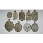 Медальоны католические. 9 шт.