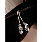 Лот С 1 РУБЛЯ! много лотов! Серьги из бусин Аврора Бореалис, Чехословакия, сталь, фианиты