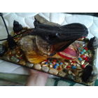 Светильник. Бра.ОГРОМНАЯ голова щуки. Подарок для рыбака.