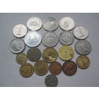 Монеты стран Азии и Африки- Сейшелы,Сирия,Бахрейн,Кувейт,Марокко и др. 20шт без повтора.