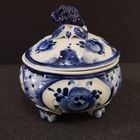 Сахарница фарфоровая Джем, Гжель