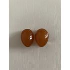 Янтарь. Клипсы из янтаря