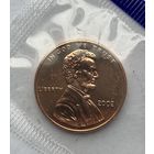 США 1 цент 2002 г. В запайке