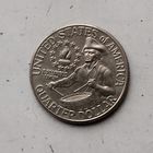 1/4 доллара (квотер) 1976(D) года США. 200 лет независимости США (барабанщик)