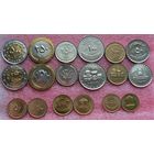 Иран. набор 9 монет = 5, 10, 50, 50, 100, 100, 250, 250, 500 риалов  1996 - 2005 год