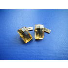 Запонки из СССР. Звезда 875. Цитрин.