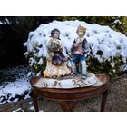 Большая Керамическая Статуэтка в Пасторальном Стиле, Середина ХХ века Италия.