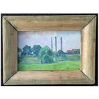 Красовский Е.Е. Пейзаж. 1973г. Картон, масло. Размер 28х38 см.с родной рамкой. Без 19х29 см.