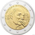 2 евро 2016 Франция Миттеран UNC из ролла
