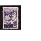 СССР-1949, (Заг.1376(2)),  гаш., растр ГР, Охота