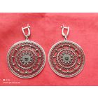 Серёжки с камнем,Серебро,Красивые!!!