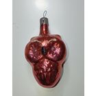 Ёлочная игрушка  - Филин . СССР  . Стекло .