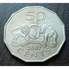Эсватини (Свазиленд) 50 центов, 2007    ( 2-7-2 )
