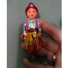 Ёлочная игрушка, стекло, Аладдин на прищепке