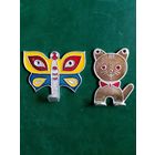 Вешалка детская крючок Бабочка Котик СССР