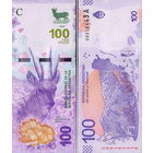 Аргентина 100 песо 2018 год UNC (Перуанский олень)
