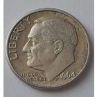 США 1 дайм 1964 года D