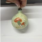 Старинная елочная игрушка грибы шар редкая каталог СССР толстое стекло