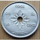 Лаос.  10 центов 1952 года   KM#4  Тираж: 2.000.000 шт