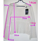 Кофта серая, ажурная, новая, р.46-48