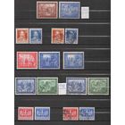 Германия.СОЮЗНАЯ ОККУПАЦИЯ!Марки 1947-48г.ЧИСТЫЕ ПОЛНЫЕ СЕРИИ-без наклеек и следов от них,с родным клеем! Но гашеные по Михелю оцениваются на много дороже!