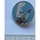 Знак Ну погоди, заяц с велосипедом