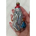 Елочные игрушки, стекло. Дед мороз