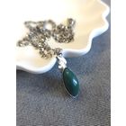 Кулон зеленый Винтажный ретро (не камень)