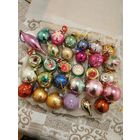 Елочные игрушки СССР 30 штук ЛОТОМ шары фонарики сосульки