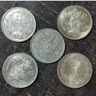 Финляндия 25 пенни 1916 г. (Николай ll)