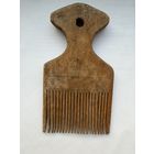 Старинное деревянное чесало (гребень-чесалка) для шерсти/льна, деревенский быт