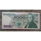 Werty71 Польша 5000 злотых 1988 г Банкнота