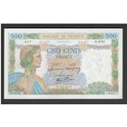 Франция 500 франков 1942 года. Тип Р-95. Состояние аUNC!