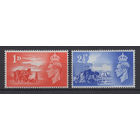 Великобритания 1948** 3-я годовщина освобождения Нормандских островов Георг VI Mi#235-236