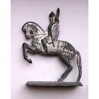 РЕДКИЙ Оловянный солдатик. ВСАДНИК со щитом