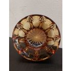 Винтажная конфетница из янтарного стекла СССР.