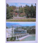 Открытки из набора "Крым. Ялта" (фото Якименка Р.); 1977, 10 шт. без обложки (памятники Чехову, Ленину, Горькому; порт, автовокзал).