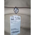 Кольцо с жемчугом и фианитами размер 17