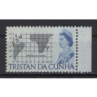 Тристан да Кунья /Tristan da Cunha 1965** Карта География Елизавета II
