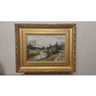 Радимова Татьяна Павловна 1916-2000г Член МОСХа (Член Союза художников СССР)к/м"Дорога в Абрамцево" 1953г (25-35см по рисунку)