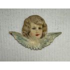 Старинный Дрезденский картонаж ангел оригинал