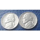 5 центов  1960 D и Р США Джеферсон 2 монеты