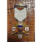 Медаль 1949 Королевский масонский Камберленд Уэстморленд и RXMG стюард Англия 3.6 х 7.7 см.