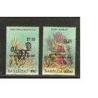 Барбуда-1990(Мих.,1230-1231) , **  , Морская  Фауна,Рыбы , Надп.(полная серия)