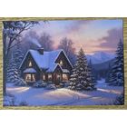 Открытка новогодняя чистая 10х15 см.