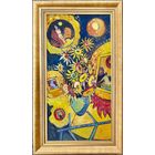 Кищенко А.М "Подсолнухи". Холст, масло. Размер 100,5х51см.