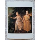 Дети. Гейнсборо. Дети художника, ловящие бабочку. Издание Англии