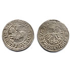 Полугрош 1511, Жигимонт Старый, Вильно. Окончания легенд: Ав - ':1511', Рв - 'LITVANIE'